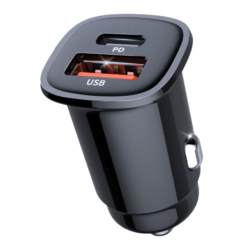 30W Dual USB-C PD Fast Car Charger for Phones