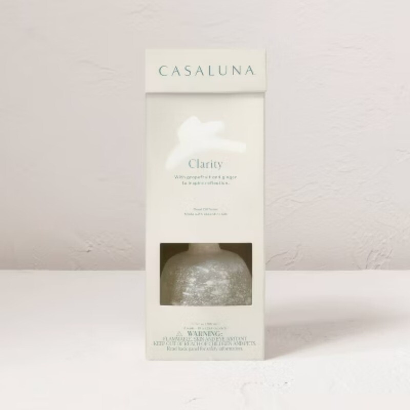 6.7 fl oz Casaluna Clarity Oil Diffuser with Bergamot Aromatherapy