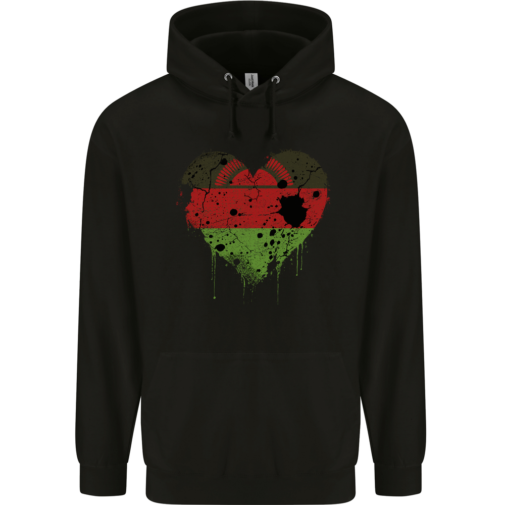 Love Malawi Flag Malawian Day Football Mens 80% Cotton Hoodie