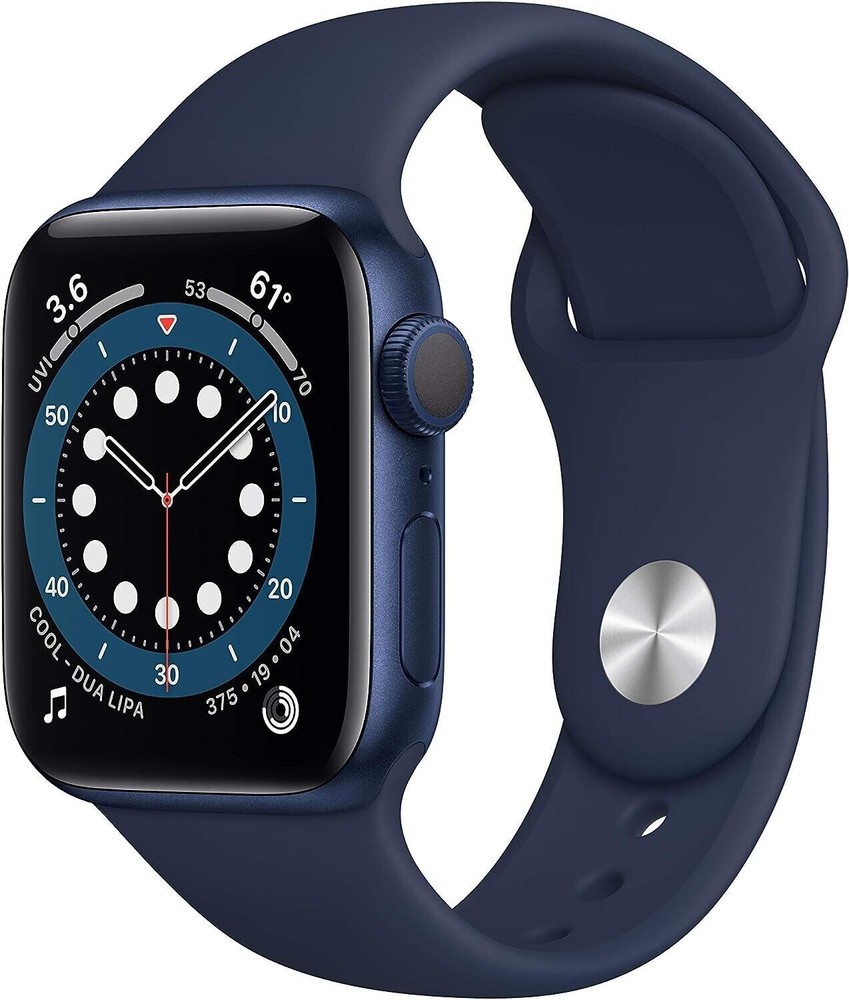 Apple Watch Series 6 44mm Blue Aluminum Case with Sport Band M07J3LL/A