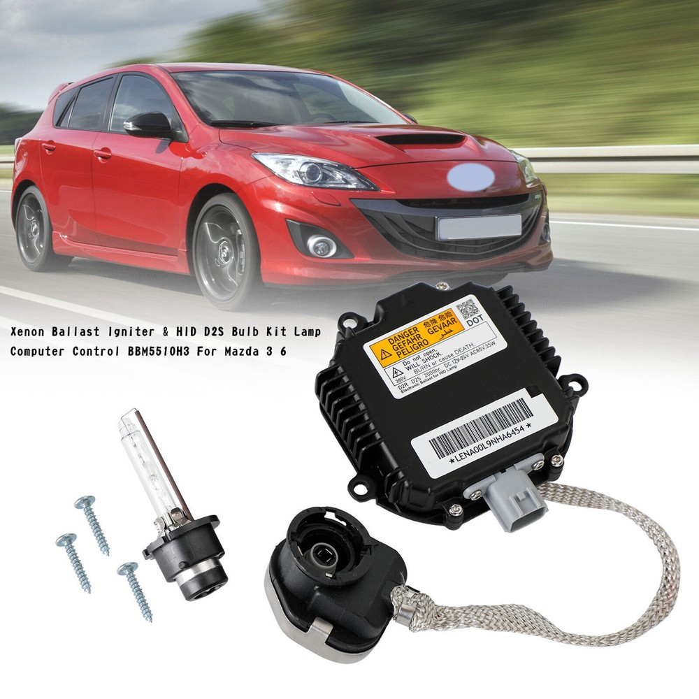 Xenon Ballast Igniter&HID D2S Bulb Kit Computer Control BBM5510H3 For Mazda 3 6