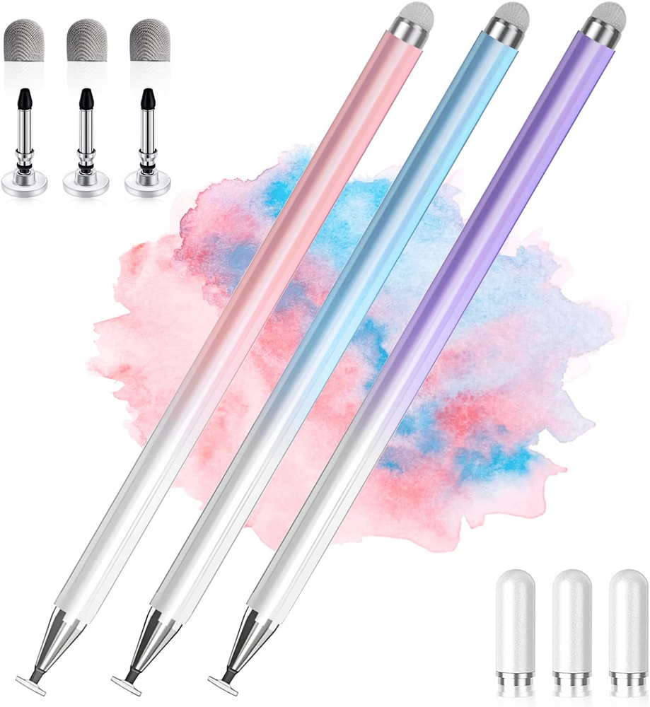 2-in-1 High Precision Stylus Pen for Touch Screens - Universal iPad & Tablet Stylus