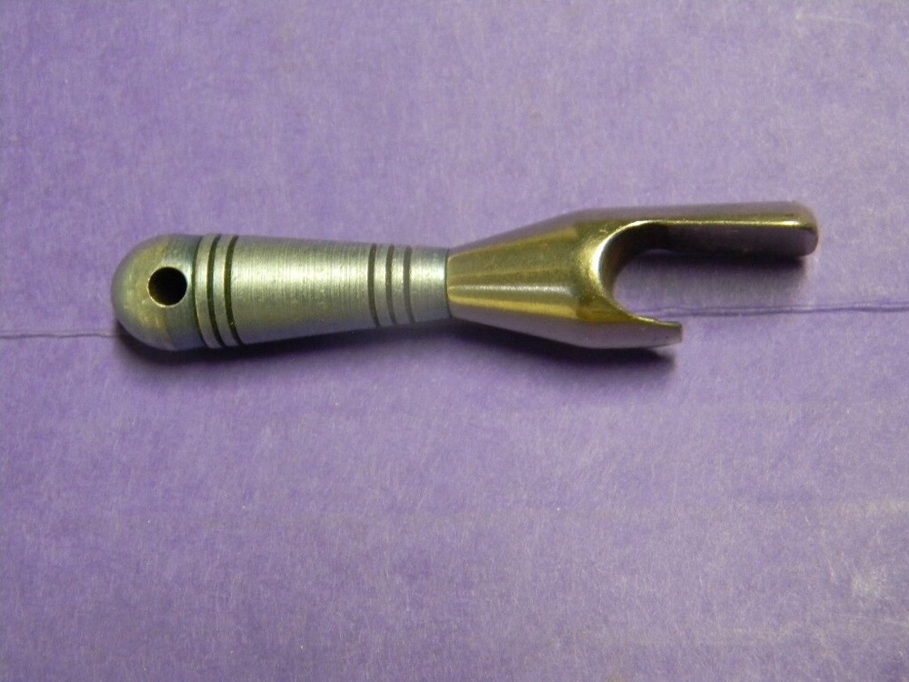 SWEET RARE SUPER CLEAN Vintage Metal Bottle Opener Keychain Blue Bowling Pin