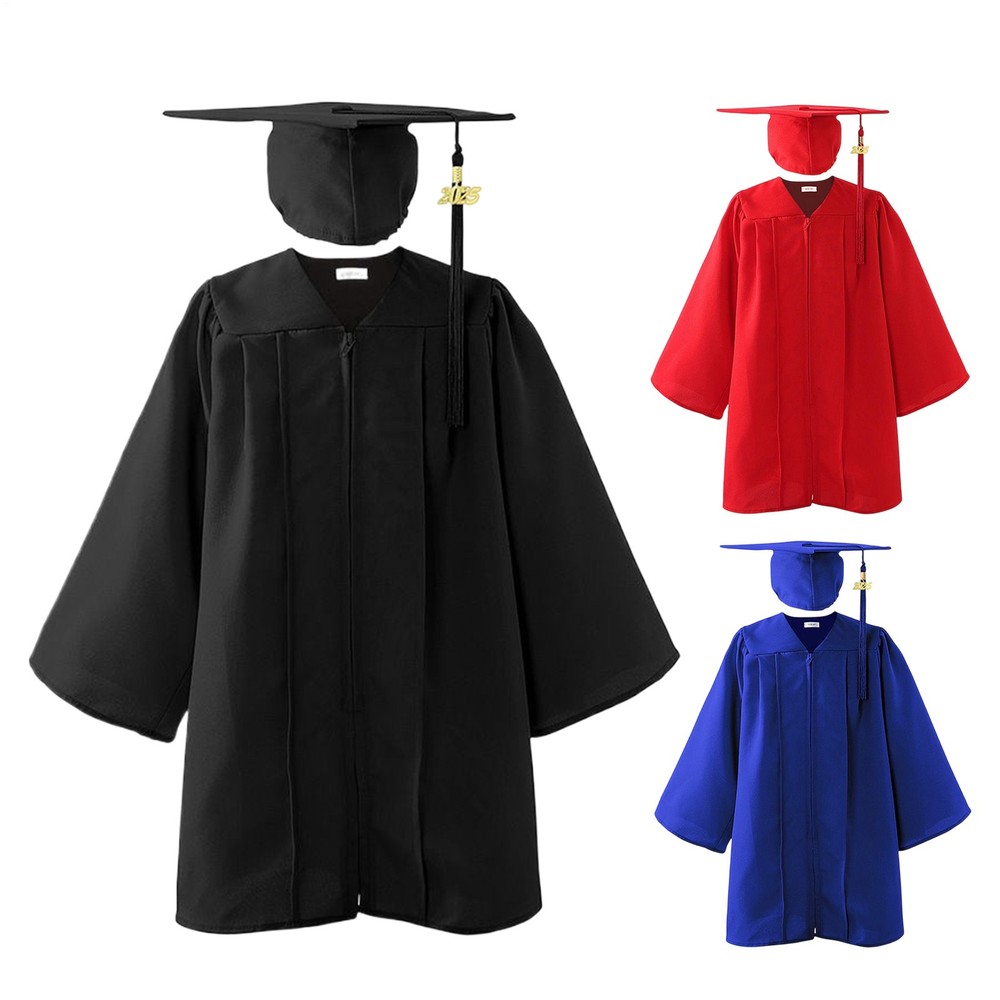 Children's Primary School Graduation Gown, Cap And Stole Kids School Uniforms