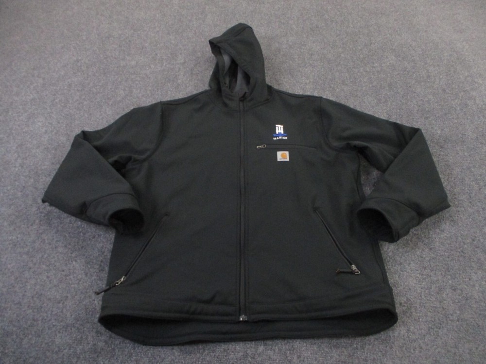 Carhartt Mens XL Softshell Fleece-Lined Work Jacket for Hiking & Outdoors