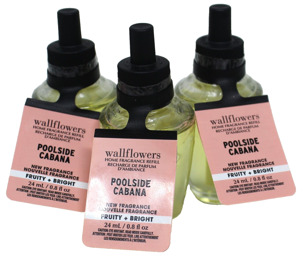 Bath & Body Works Poolside Cabana Wallflower Refill Bulbs Pack of 3