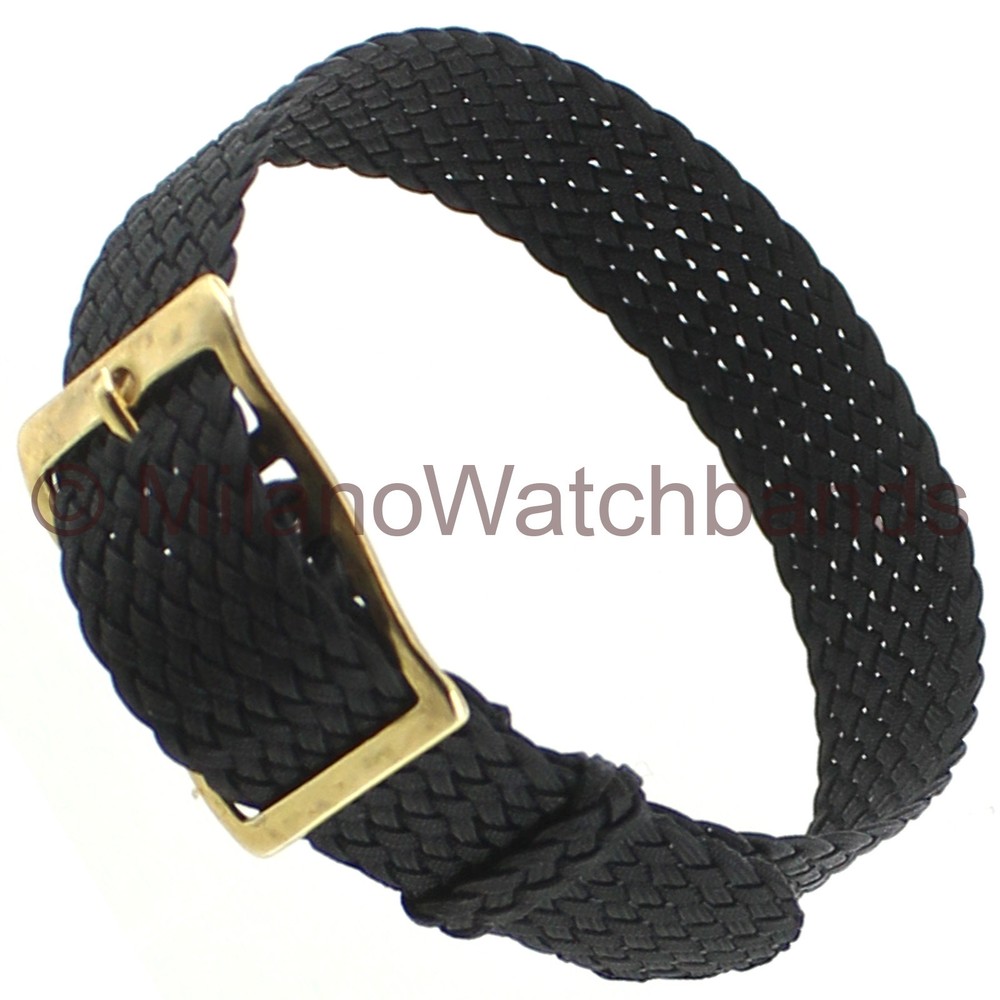 14mm Milano Italy Black Woven Braided Ladies Strap Wrap Replacement Watch Band