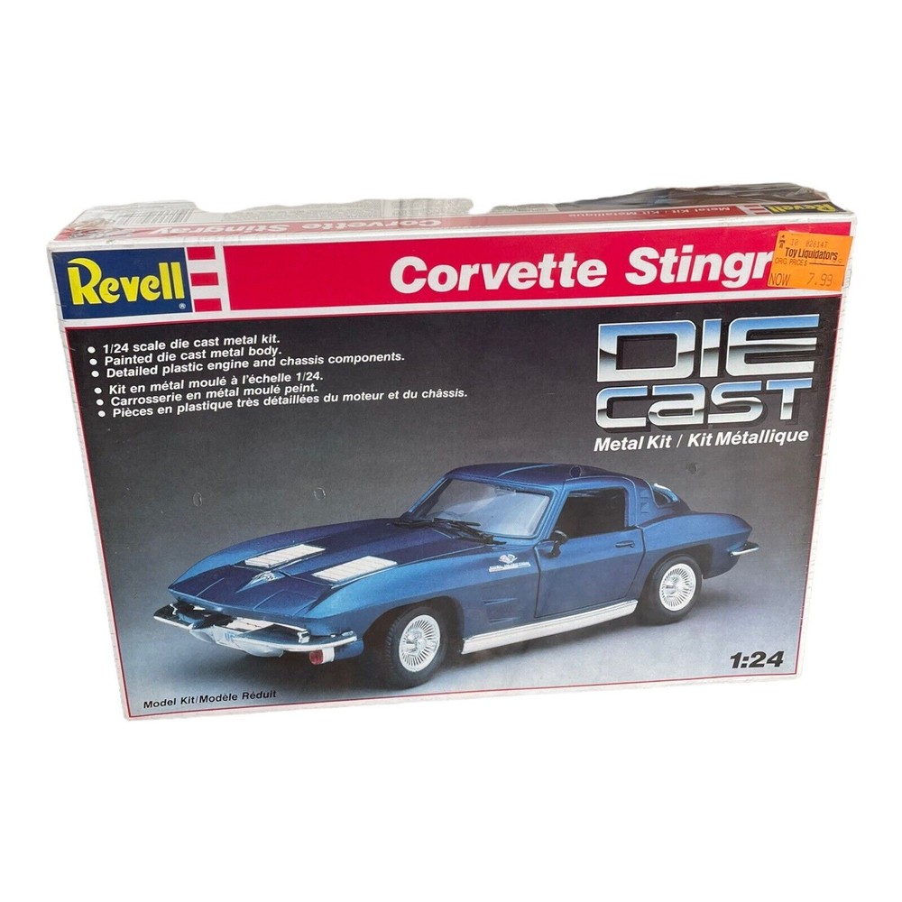 1963 Chevrolet Corvette Metal Model Kit Revell Die-Cast 1/24