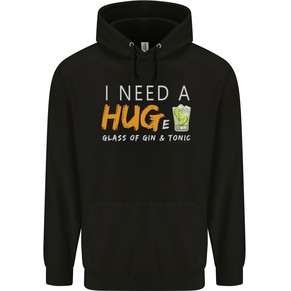 Funny Gin & Tonic Hoodie for Men - 80% Cotton Comfort  