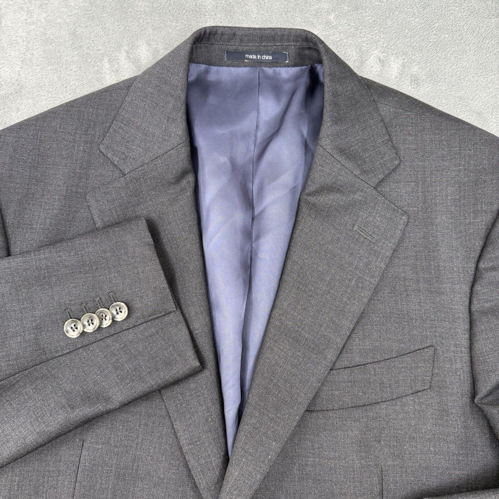 Suit Supply Blazer Sport Coat Men's 40R Gray Napoli Vitale Barberis Super 110s
