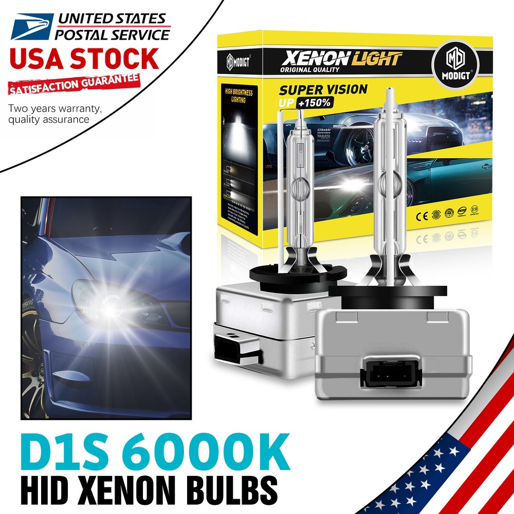 6000K 35W D1S HID Xenon Headlight Bulbs for 2008-2016 Chrysler Town & Country