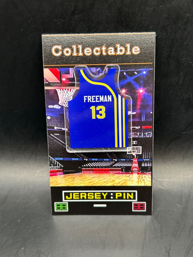 Indiana Pacers Donnie Freeman  jersey lapel pin-RETRO Classic ABA Collectable