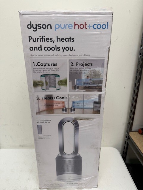 Dyson HP01 Pure Hot Cool White Silver Air Purifier Heater Fan