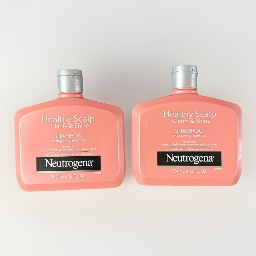 2 Pack - Neutrogena Healthy Scalp Clarify & Shine Shampoo For Oily Hair 12oz Ech