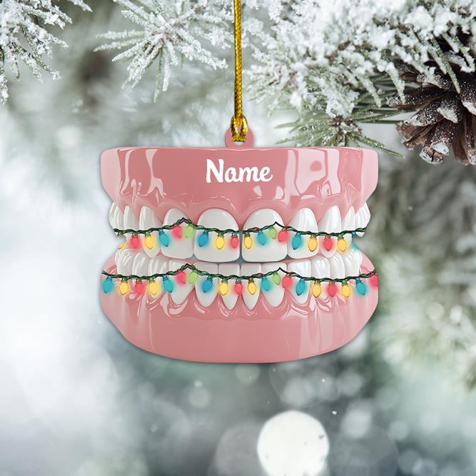 Dentist Christmas Ornament  Dental Christmas Ornament  Teeth Ornament Xmas Gift