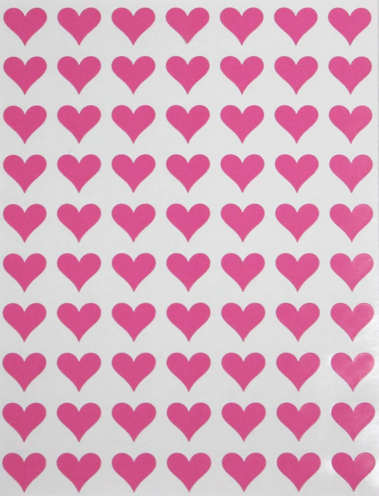 Colored Decorative & Cute Heart Stickers - Scrapbooking Stickers, Packaging Stic