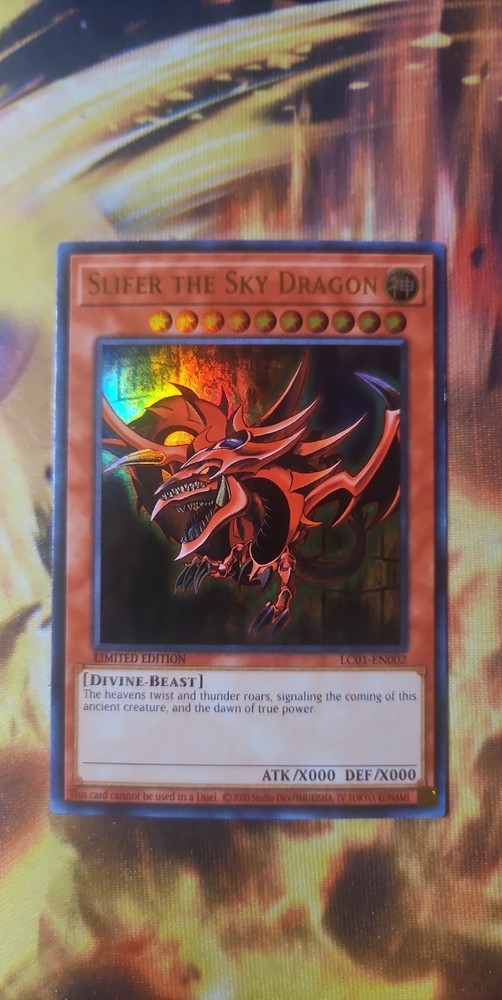 Slifer The Sky Dragon LC01-EN002 Ultra Rare 25th Anniv Limited Ed