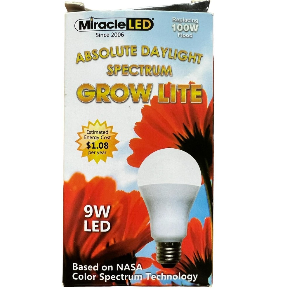 MiracleLED Absolute Daylight Spectrum Grow Lite 9W LED 605088