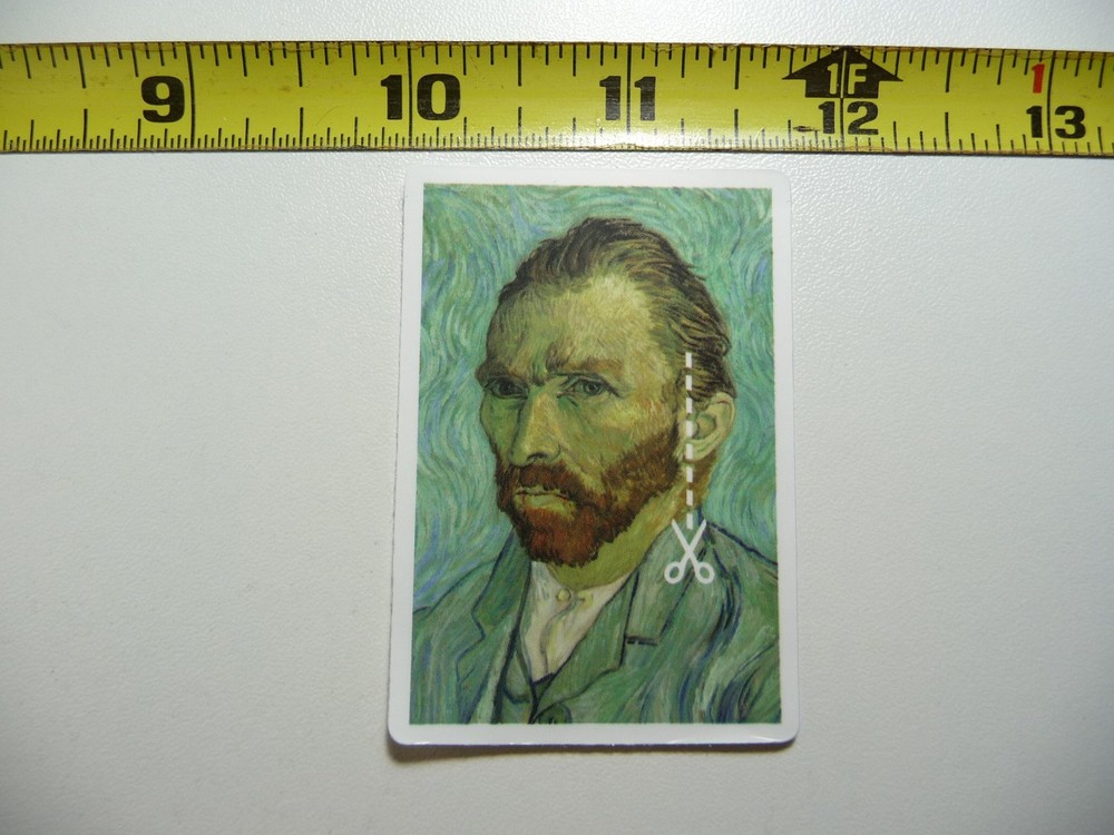 VINCENT VAN GOGH SCISSORS EAR DECAL STICKER CLASSIC ARTIST PAINTER