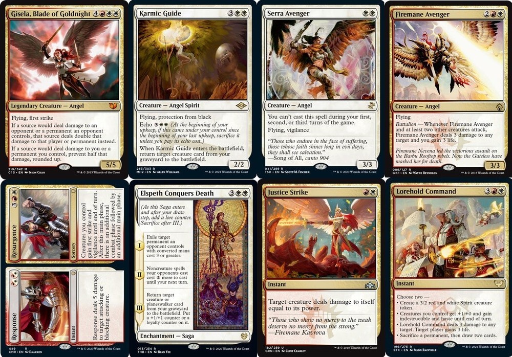 Gisela, Blade of Goldnight Commander Deck EDH 100 Magic Cards  - MTG Angels NM