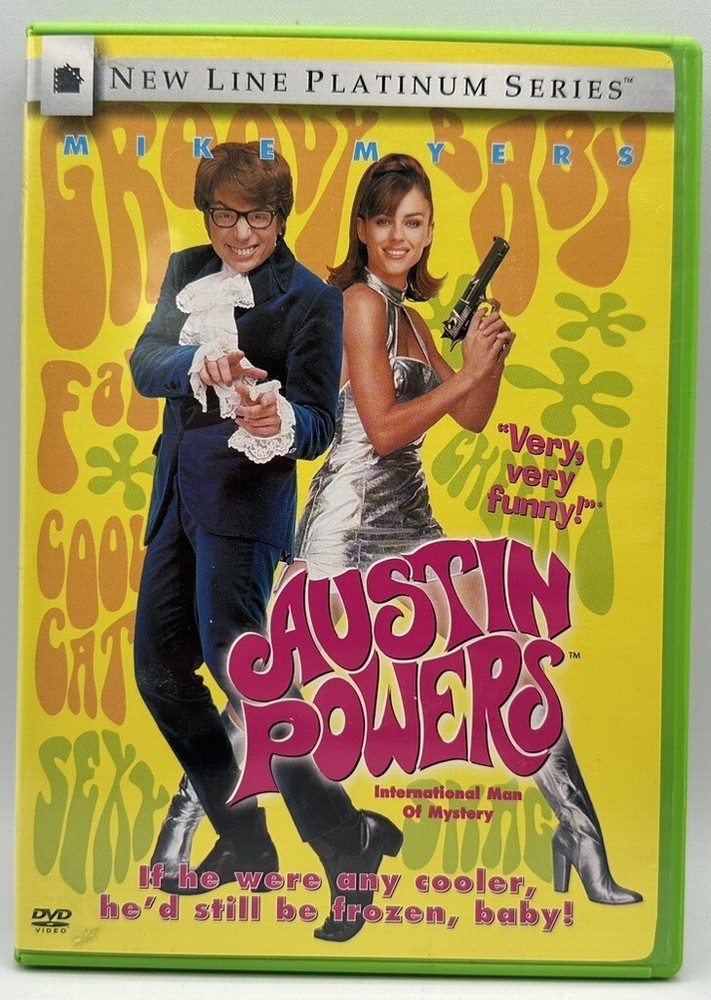 Austin Powers DVD Platinum Series 1997 Mike Myers Free Shipping New Line