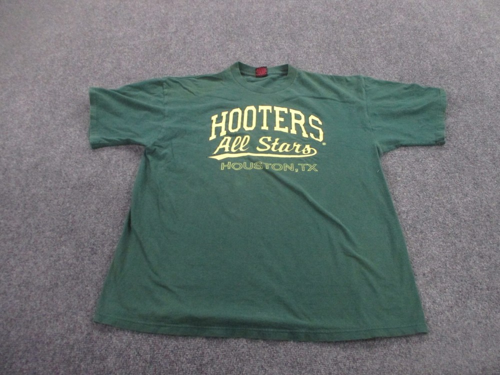 Vintage Hooters XL Mens Tee Houston Texas Owl Logo Single Stitch USA All Stars