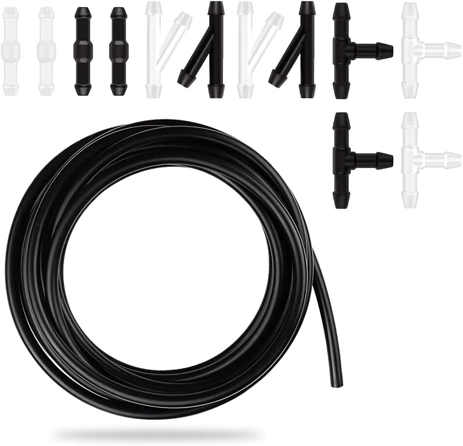 Windshield Washer Hose Repair Kit Include 4M/13Ft Automotive Replacement Windshi