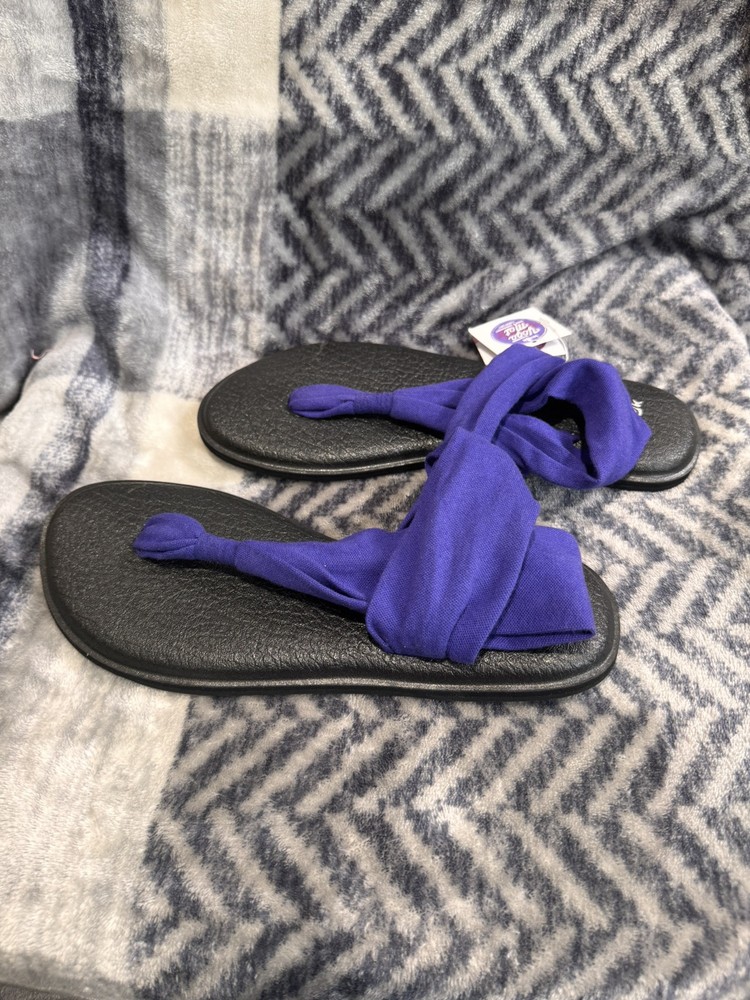 Sanuk Yoga Sling Pink Sandals Women's Size 8 Comfortable Slide