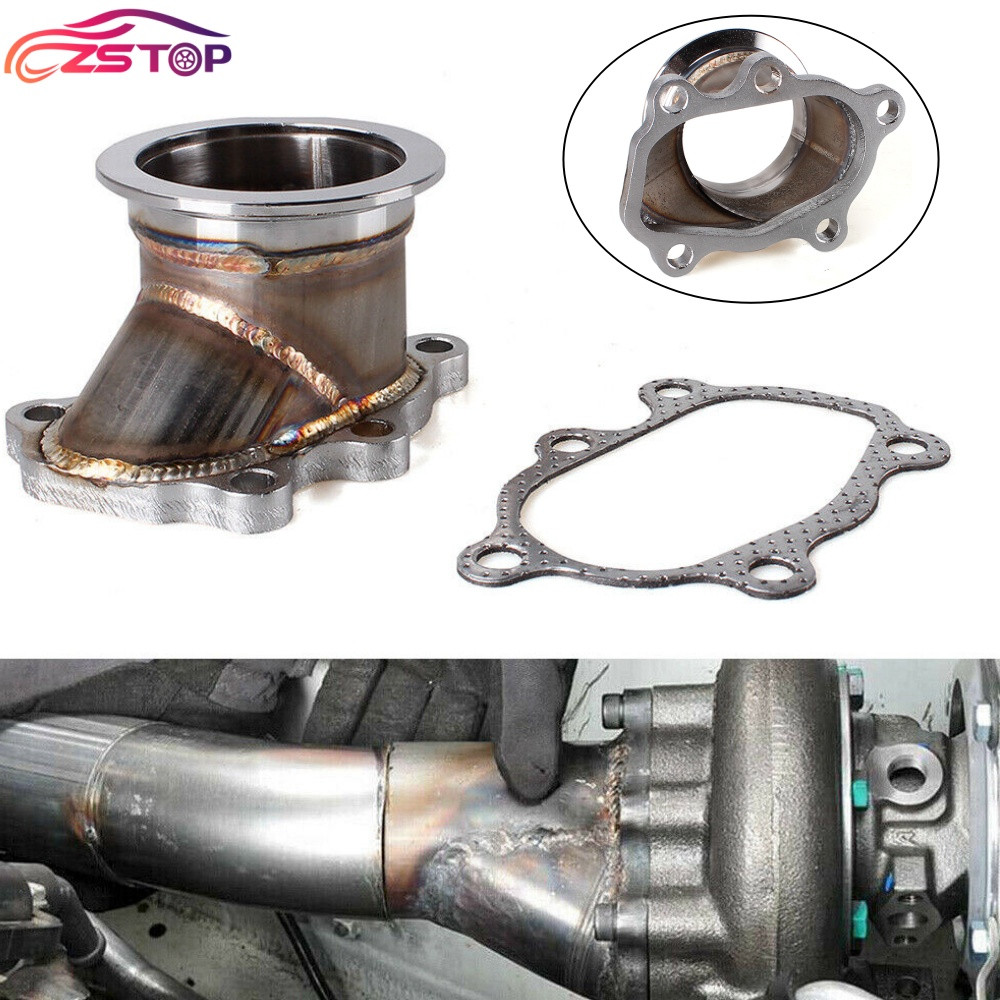 For GT25 GT28 T25 T28 Turbo Down Pipe 5 Bolt Flange to 2.5