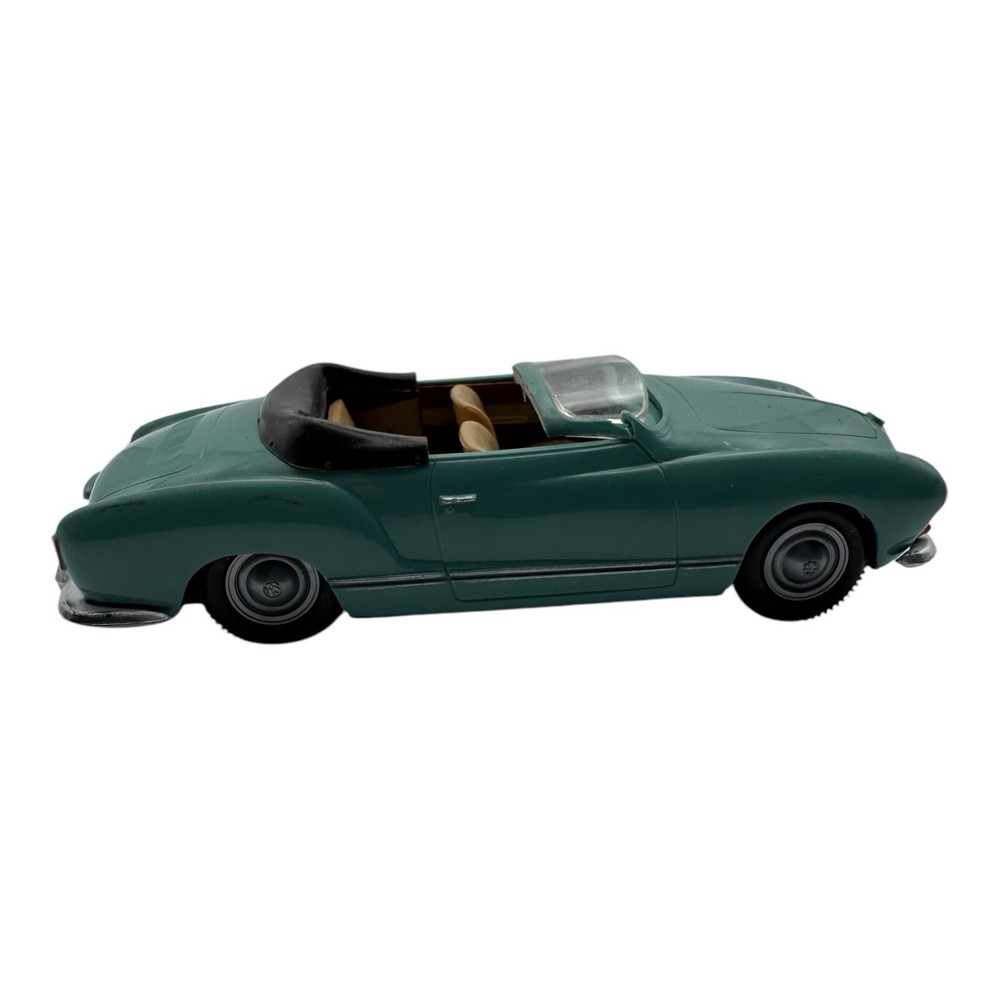 Vintage Volkswagen Karmann Ghia Convertible Model Car - Green Diecast - 1:43