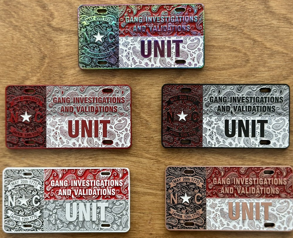 🔥🔥RARE🔥🔥 North Carolina State Gang Unit License Plate Challenge Coin Set