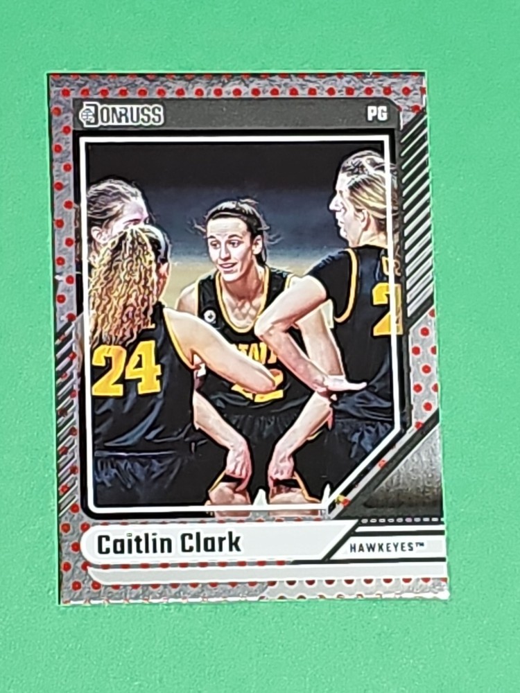 💎 Rare 2024 Caitlin Clark RC Panini Donruss Exclusive Chrome Red Dot Foil  # 2