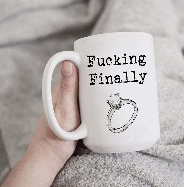 Funny Engagement Mug Engagement Gift Engagement Gift Idea Funny Wedding Gift