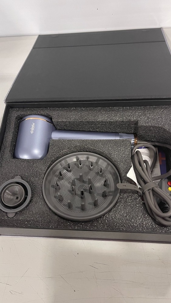 WUFAYHD Ionic Hair Dryer w/Diffuser for Curly Hair, Blow Dryer w/2 Magnetic Atta