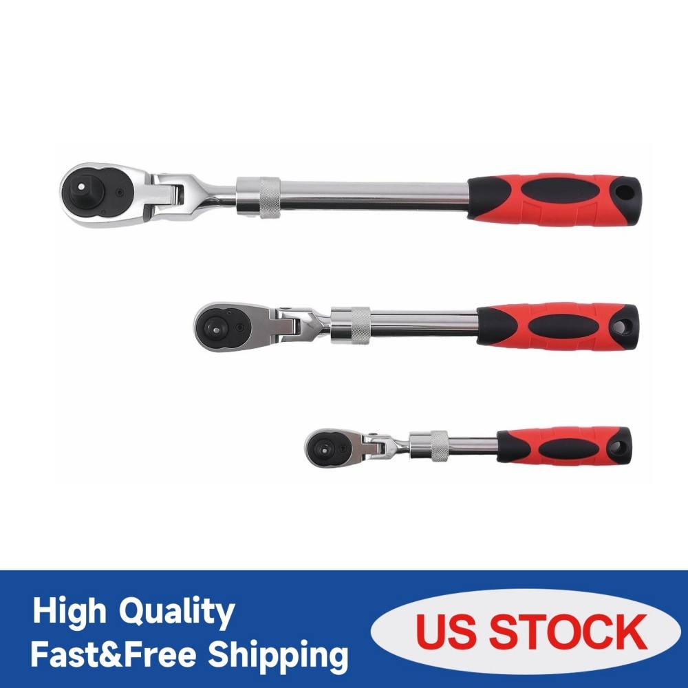 Extendable Ratchet Wrench Set 1/4