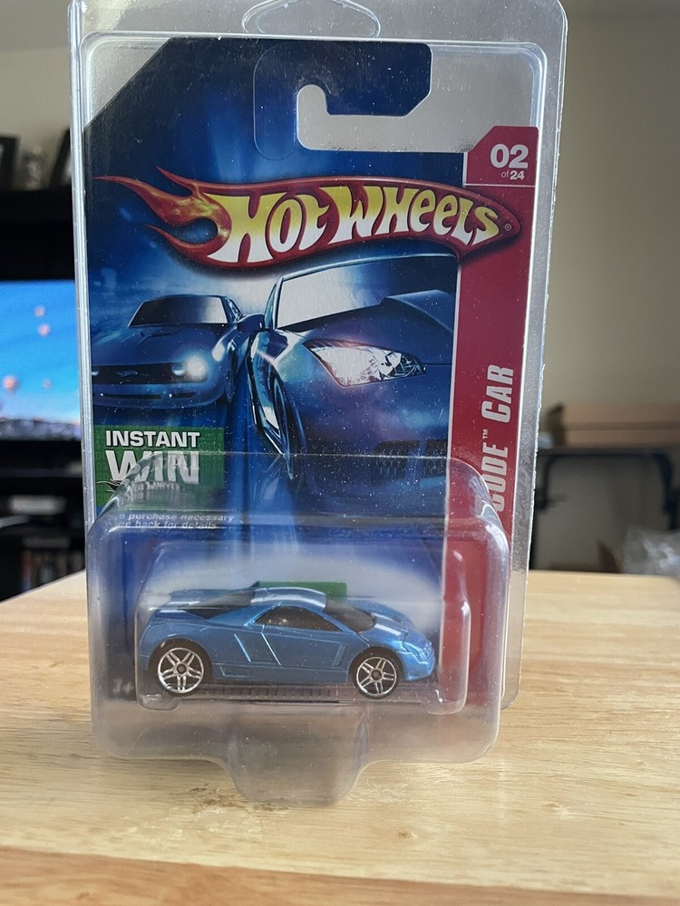 2007 Hot Wheels Cadillac Cien Concept #02 of 24 Code Car Blue Die-Cast Vehicle