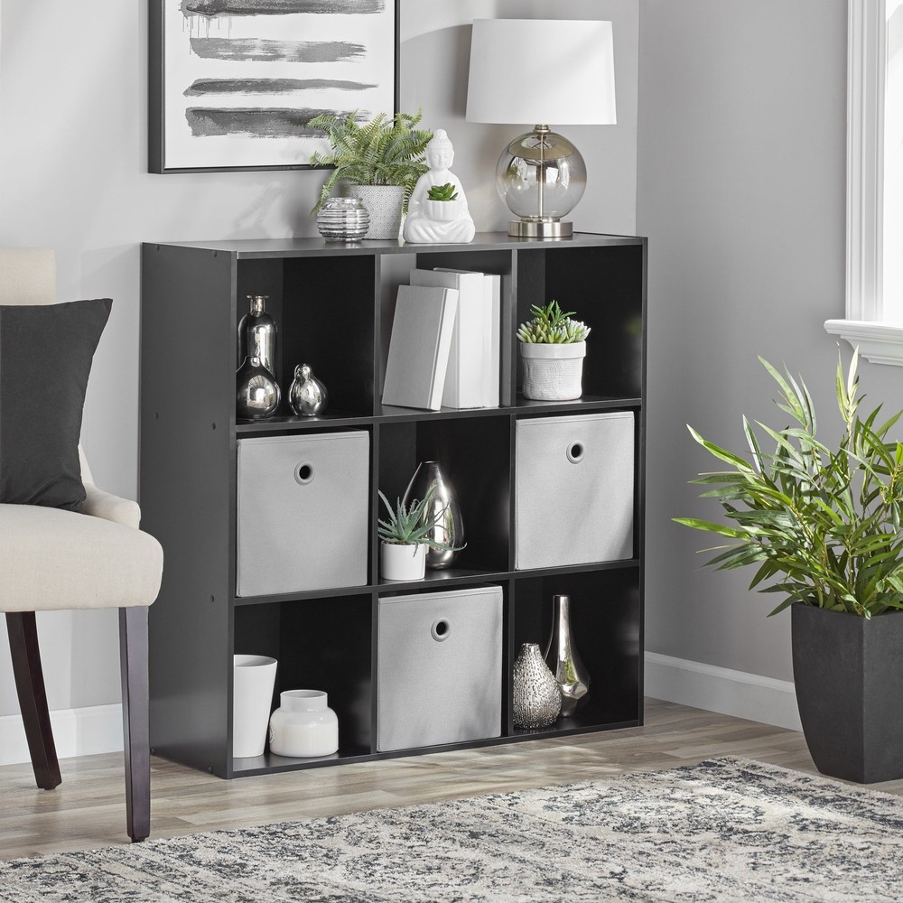 Mainstays 9-Cube Storage Organizer with 11 Inch Cubes 44 lbs New