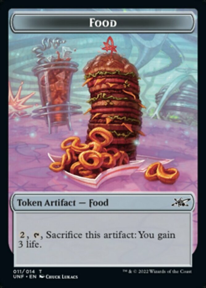 MTG 10 Unfinity Food Tokens 011 in NM-Mint English Condition