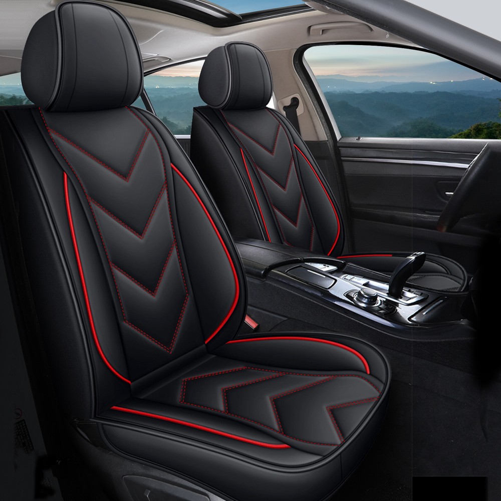 Car 5-Seat Covers PU Leather Front & Rear Cushion Pad For Honda Accord 2003-2024