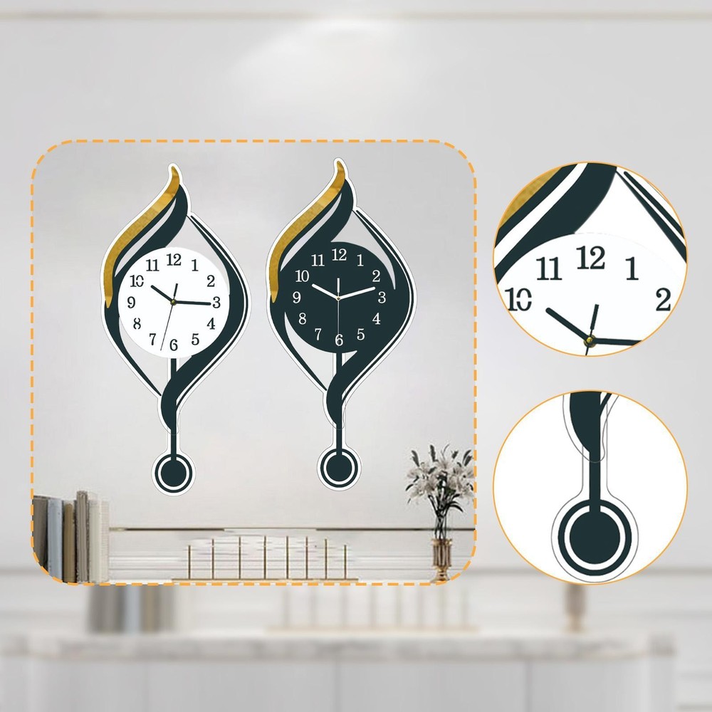 Modern Large Analog Wall Clock with Arabic Numbers for Hotel Home or Bathroom Decor