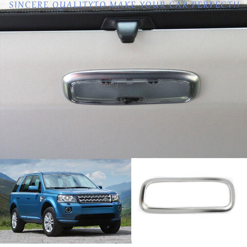 Matte Silver Rear Reading Light Cover Trim for LR Freelander 2 LR2 2008-2015 1PC
