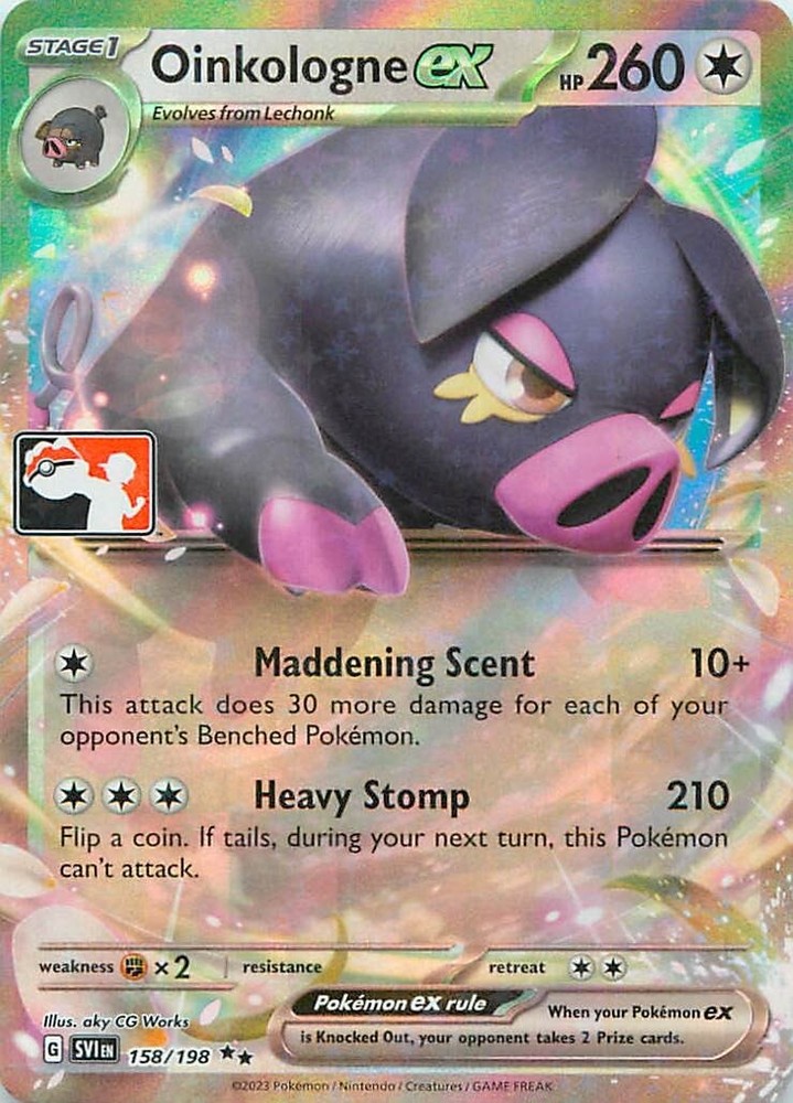 Oinkologne ex 158/198 Prize Pack Series Cards Holo NM