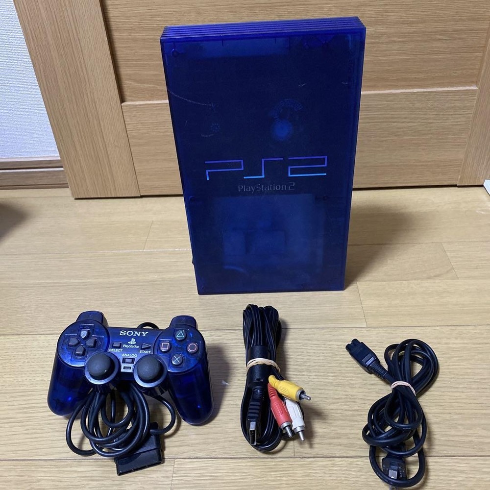 Sony PlayStation 2 PS2 SCPH-37000 Ocean Blue Limited Edition Japan Retro Console JP