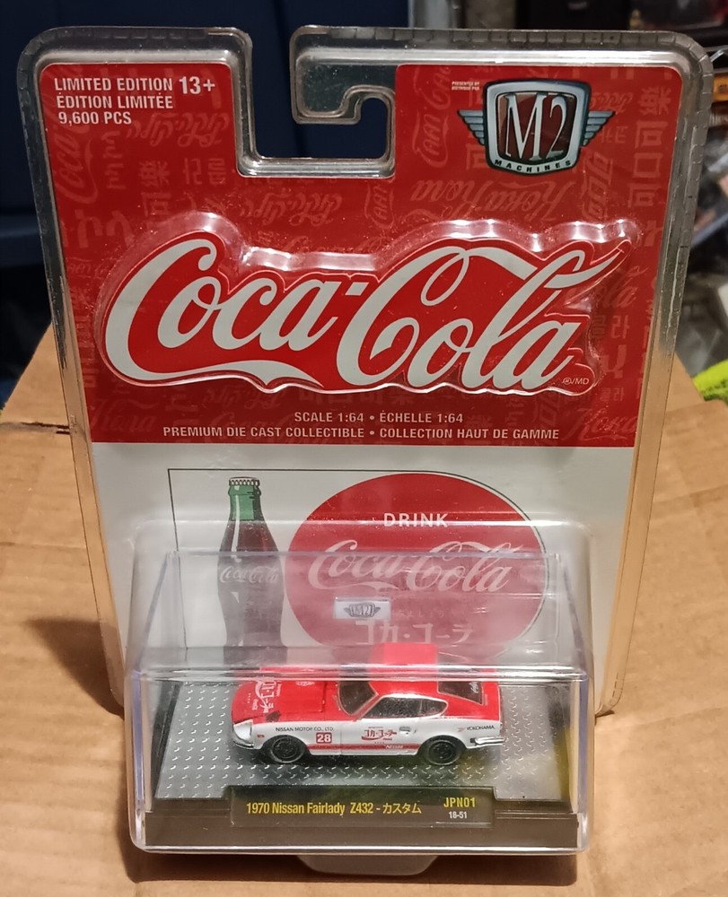M2 Machines - Coca-Cola 1970 Nissan Fairlady Z - 9,600 Pcs - Near Mint NM - Coke