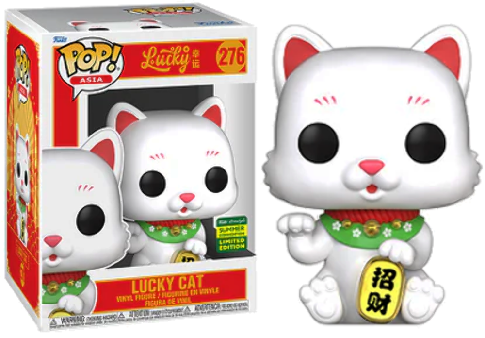 SDCC 2024 Lucky Cat Funko POP Asia Exclusive #276