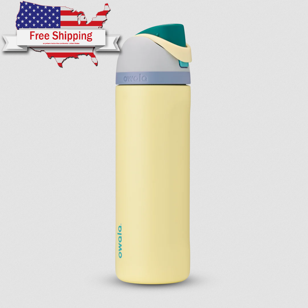 Owala FreeSip 24oz Stainless Steel Insulated Water Bottle in Sunny Daze