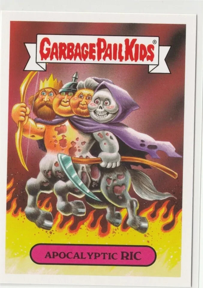 Apocalyptic Ric 7b Garbage Pail Kids GPK 2017 Adam-geddon Card
