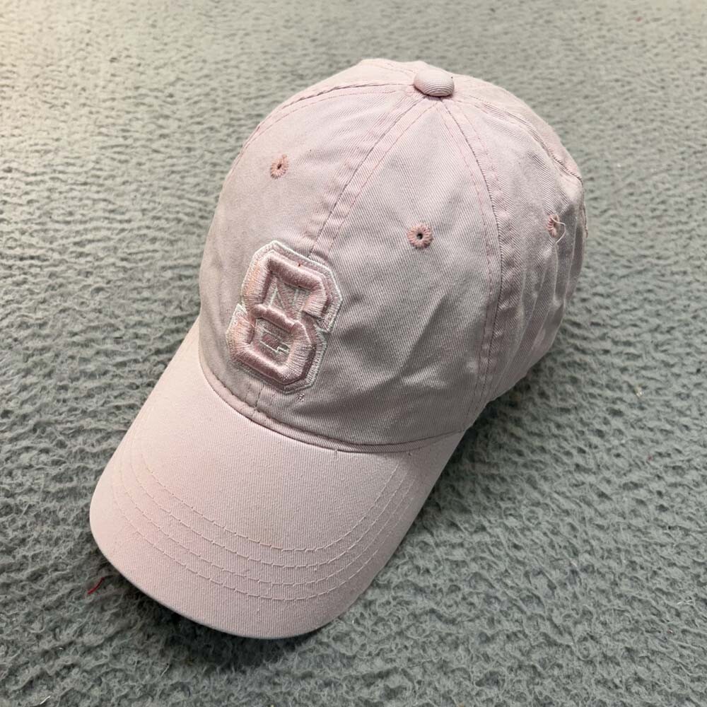NC State Wolfpack Adjustable Strapback Cap for Women in Pink