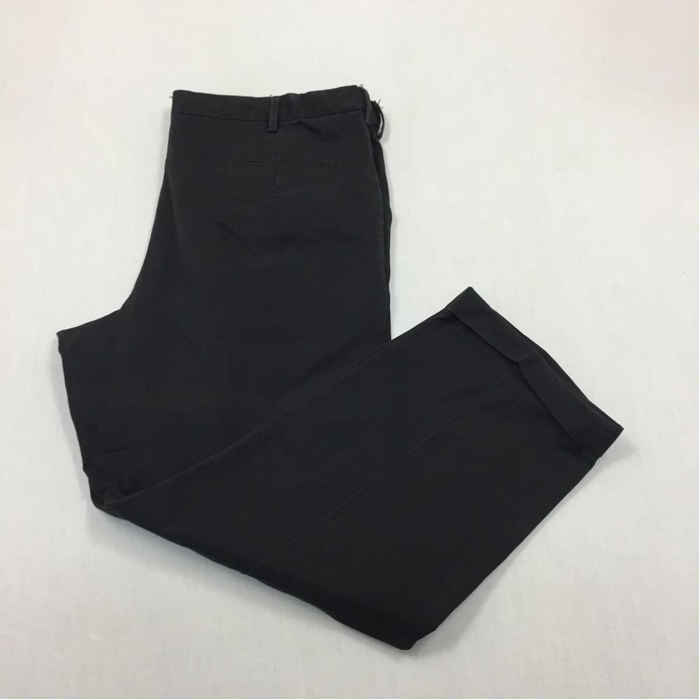 Dockers Chino Trousers Cotton Pants Relaxed Fit Mens Size 42W 32L Black