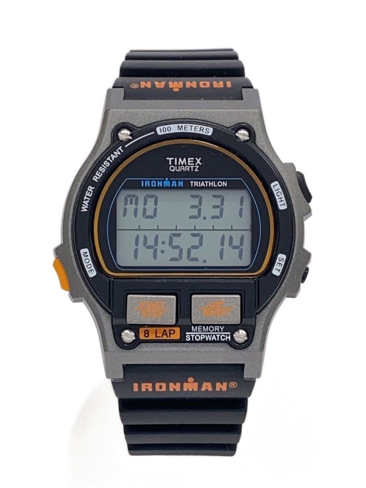 TIMEX Wrist Watch IRONMAN 8LAP Men TW5M54300 1986 OG Quartz in Box Revival